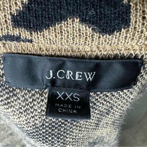 J.CREW Leopard Print Sophie Sweater Blazer size XXS - Picture 7 of 9